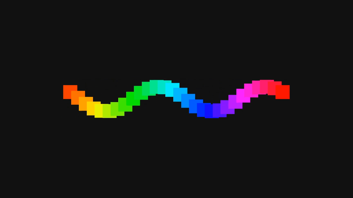 An animation of a sine wave created using modern CSS